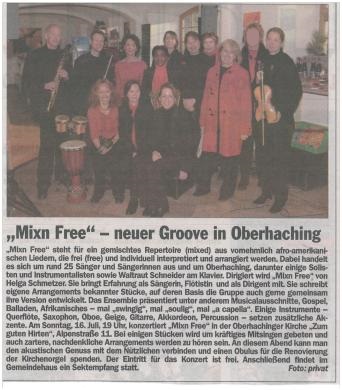der Chor MIX'N FREE