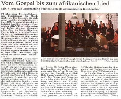 der Chor MIX'N FREE